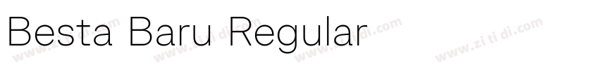 Besta Baru Regular字体转换